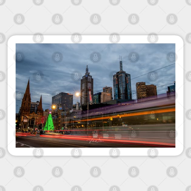 Federation Square Melbourne - Christmas 2018 Sticker by VickiWalsh